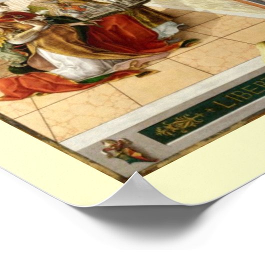 Ankündigung, Saint Emidius und ein UFO Poster (Ecke)