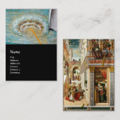 Ankündigung, Saint Emidius und ein UFO Visitenkarte (Vorne/Hinten)