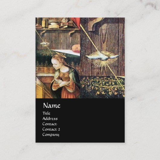 Ankündigung, Saint Emidius und ein UFO Visitenkarte (Vorderseite)