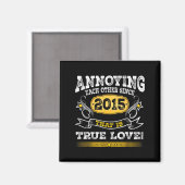 Ankündigung seit 2015 zum Hochzeitstag Magnet (Vorderseite/Rückseite)