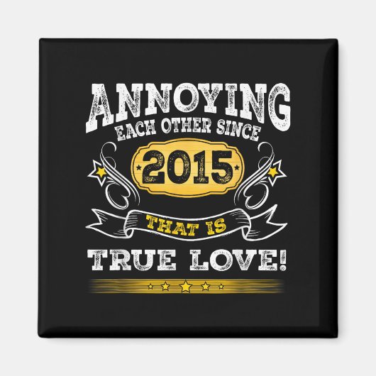 Ankündigung seit 2015 zum Hochzeitstag Magnet (Vorne)