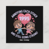 Ankündigung seit dem Hochzeitstag 1995 (Vorderseite)