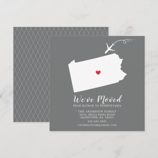 Ankündigung | Staat PENNSYLVANIA (Vorne/Hinten)