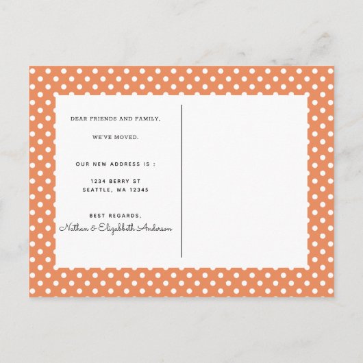 Ankündigung "Summer Orange Mouncement Postcard" (Rückseite)