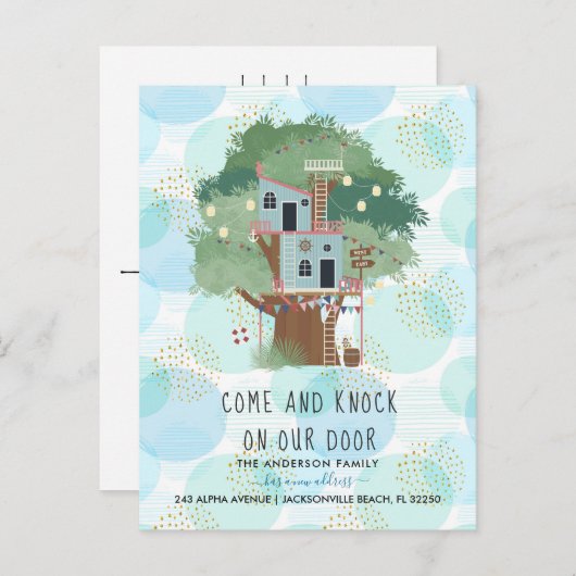 Ankündigung | Treehouse Postcard (Vorne/Hinten)