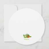 Ankündigung tropischer Vögel und Blume (Rückseite)