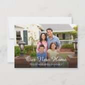 Ankündigung über das einfache Foto einer Familie (Vorderseite)