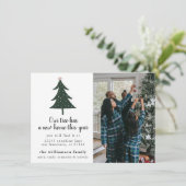 Ankündigung über das Foto für Weihnachtsfeiertage (Stehend Vorderseite)