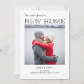 Ankündigung über das Minimalistische Foto der neue (Vorderseite)