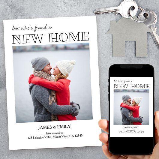 Ankündigung über das Minimalistische Foto der neue