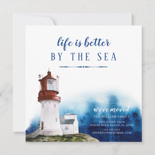 Ankündigung über den Bau eines Leuchtturms an der (Vorderseite)