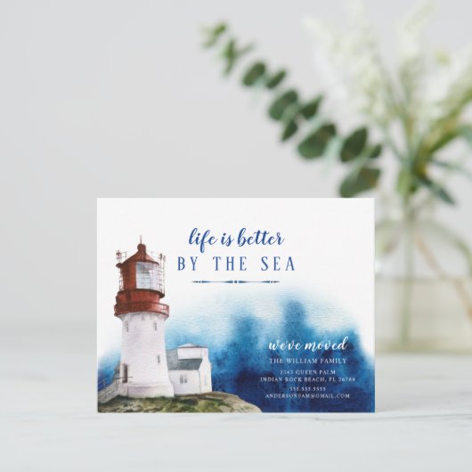 Ankündigung über den Bau eines Leuchtturms an der  (Stehend Vorderseite)