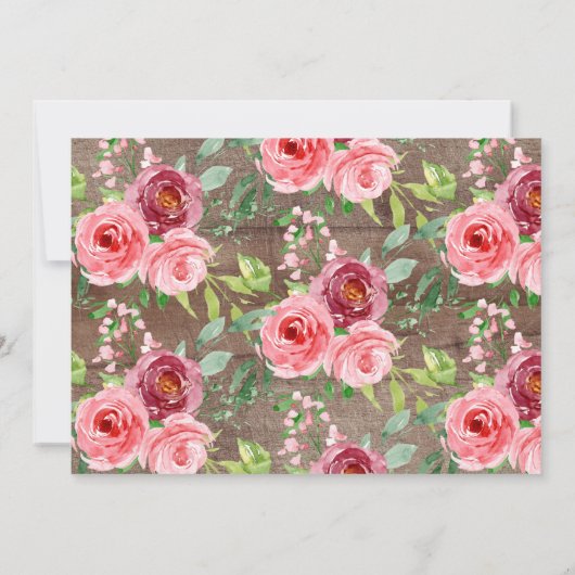 Ankündigung über den Blumenhandel mit rustikalen P (Rückseite)