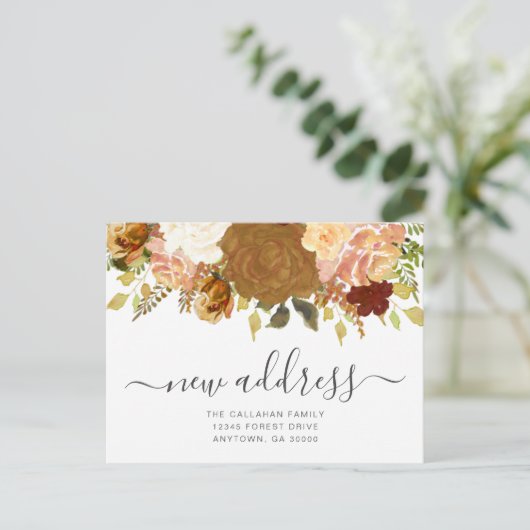 Ankündigung über den Floral-Umzug in der Herbstwoc Postkarte (Stehend Vorderseite)