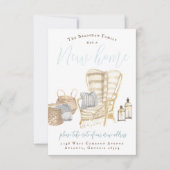 Ankündigung über den gemütlichen Wohnungswechsel (Vorderseite)