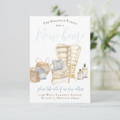 Ankündigung über den gemütlichen Wohnungswechsel (Stehend Vorderseite)