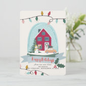 Ankündigung über den Holiday Snow Globe Foto Movin (Stehend Vorderseite)