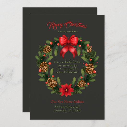 Ankündigung über den Holiday Wreath Moving (Vorne/Hinten)