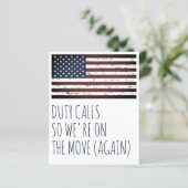 Ankündigung über den militärischen Wechsel des Hau (Stehend Vorderseite)