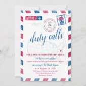 Ankündigung über den Militärzug in Virginia (Vorderseite)