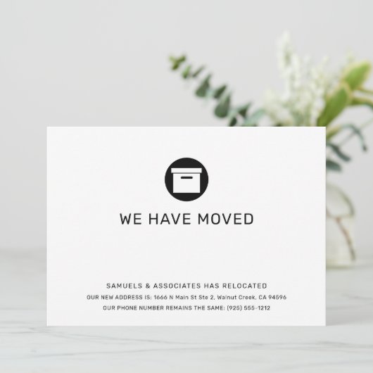 Ankündigung über den Minimalistischen Unternehmens (Stehend Vorderseite)