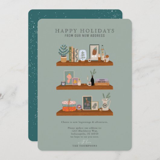 Ankündigung über den neuen Zuhause Holidays Shelf  (Vorne/Hinten)