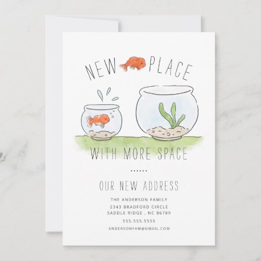 Ankündigung über den niedlichen neuen Platz Goldfi (Vorderseite)