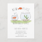 Ankündigung über den niedlichen neuen Platz Goldfi Postkarte (Vorderseite)