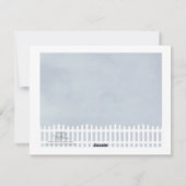 Ankündigung über den Picketzaun (Rückseite)