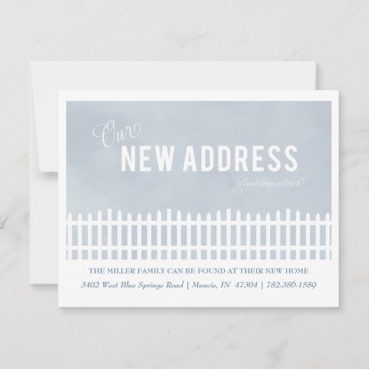 Ankündigung über den Picketzaun (Vorderseite)