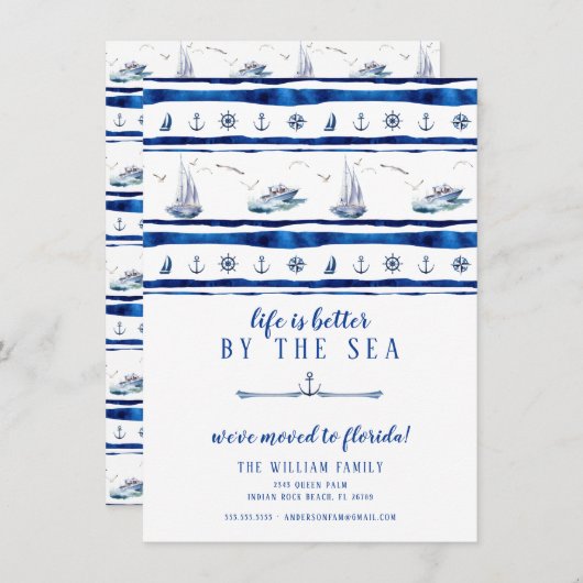 Ankündigung über den Segelboot (Vorne/Hinten)