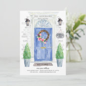 Ankündigung über den Umzug der blauen Vordertür (Stehend Vorderseite)