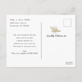 Ankündigung über den Umzug der neuen Zuhause Holid (Rückseite)