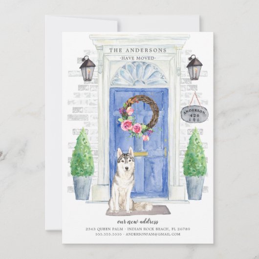 Ankündigung über den Umzug der sibirischen Husky-F (Vorderseite)