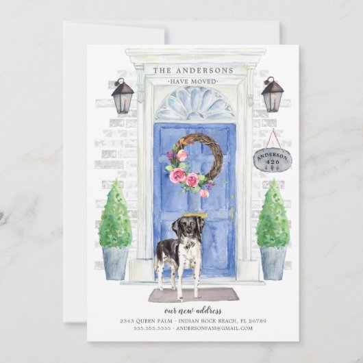 Ankündigung über den Umzug der Tür nach Stabyhoun (Vorderseite)