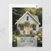 Ankündigung über den Umzug eines neuen Hauses CUST Postkarte (Vorne/Hinten)