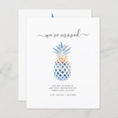 Ankündigung über den Umzug von Ananas (Vorne/Hinten)