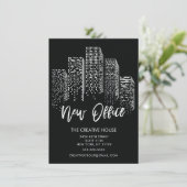 Ankündigung über den Umzug von Bürogebäuden (Stehend Vorderseite)