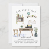 Ankündigung über den Umzug von Büros (Vorderseite)