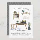 Ankündigung über den Umzug von Büros (Vorne/Hinten)