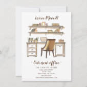 Ankündigung über den Umzug von Büros (Vorderseite)