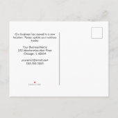 Ankündigung über den Umzug von Chicago Office Post (Rückseite)