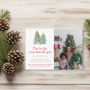 Ankündigung über den Umzug von Weihnachtsferien-Fo