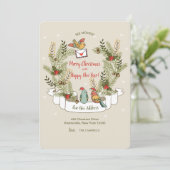 Ankündigung über den Vogelzug im Urlaub (Stehend Vorderseite)