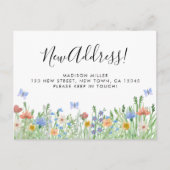 Ankündigung über den Wechsel der Adresse (Vorderseite)