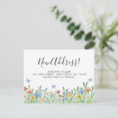 Ankündigung über den Wechsel der Adresse (Stehend Vorderseite)