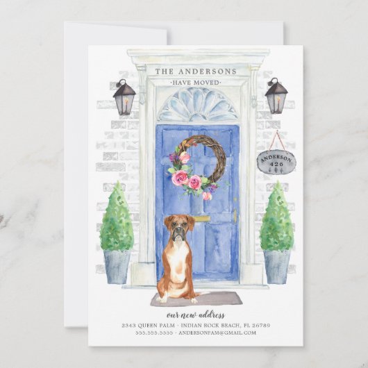 Ankündigung über den Wechsel der Vordertür (Vorderseite)