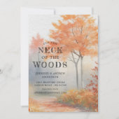 Ankündigung über den Wechsel von Bäumen im Herbst (Vorderseite)