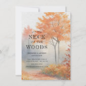 Ankündigung über den Wechsel von Bäumen im Herbst (Vorderseite)