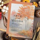 Ankündigung über den Wechsel von Bäumen im Herbst